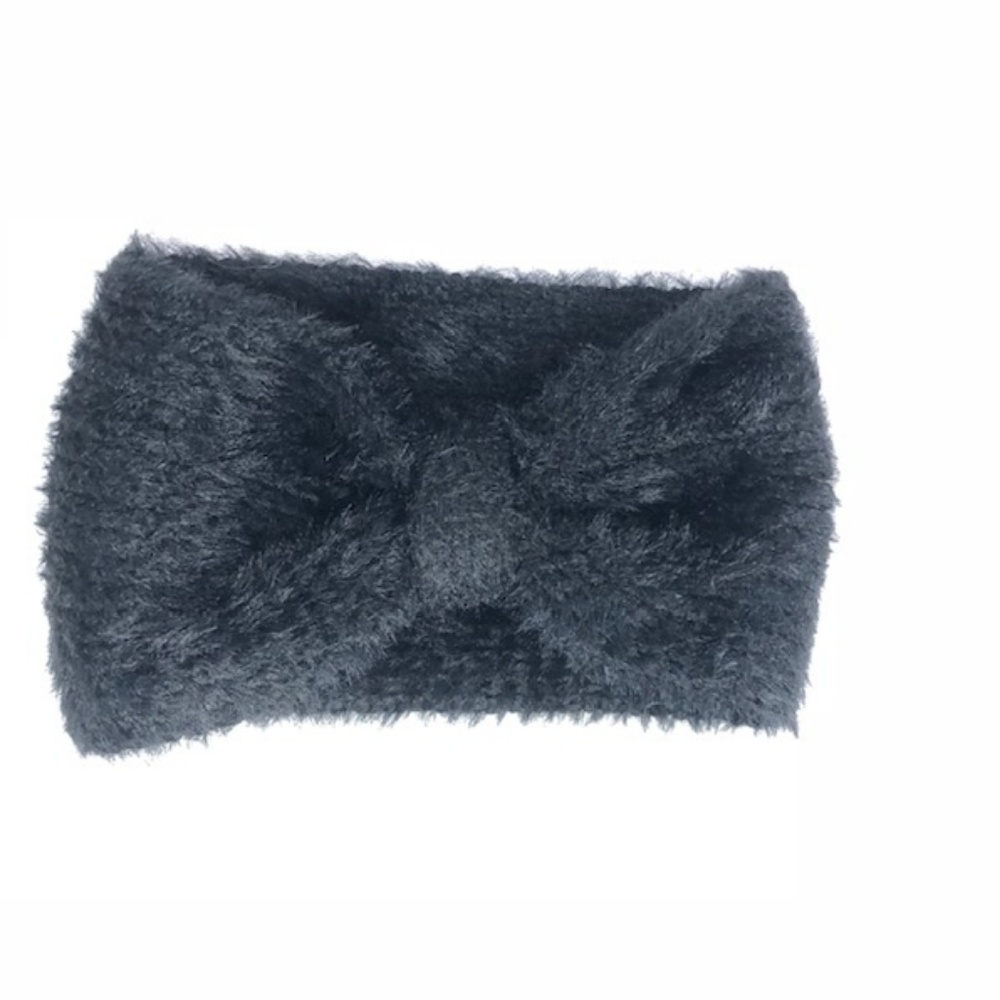 2 for $10 🛍️ Black Mohair Wide Bow Headband